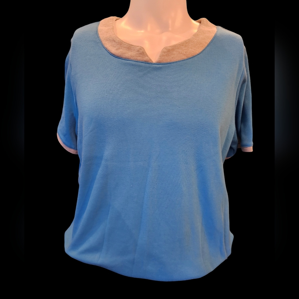 Womens Blue And Gray‎ Blair Shirt Size Large